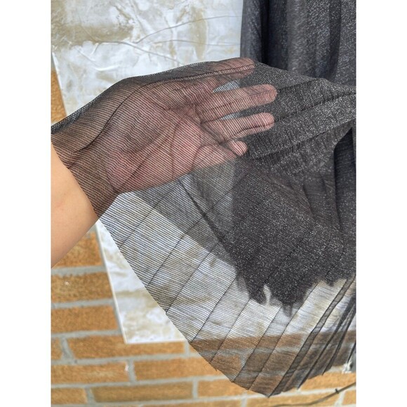 Anine Bing Pleated Tulle Skirt size XS black metallic - Picture 3 of 10